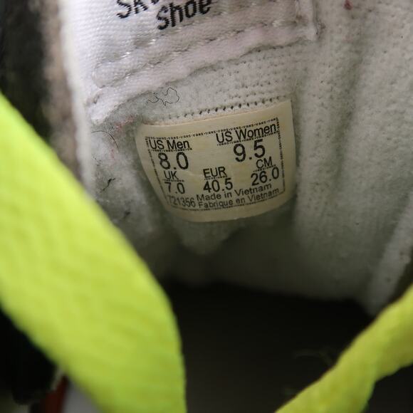 Vans Shoes Womens 9.5 Sk8 Hi Sneakers Checkered Suede Canvas Black White Casual - Picture 8 of 14